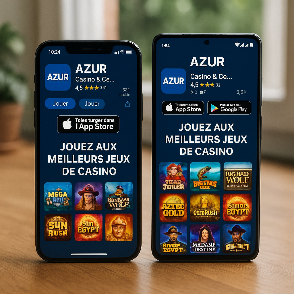 Azur Casino - Applications Mobiles - Accès Instantané